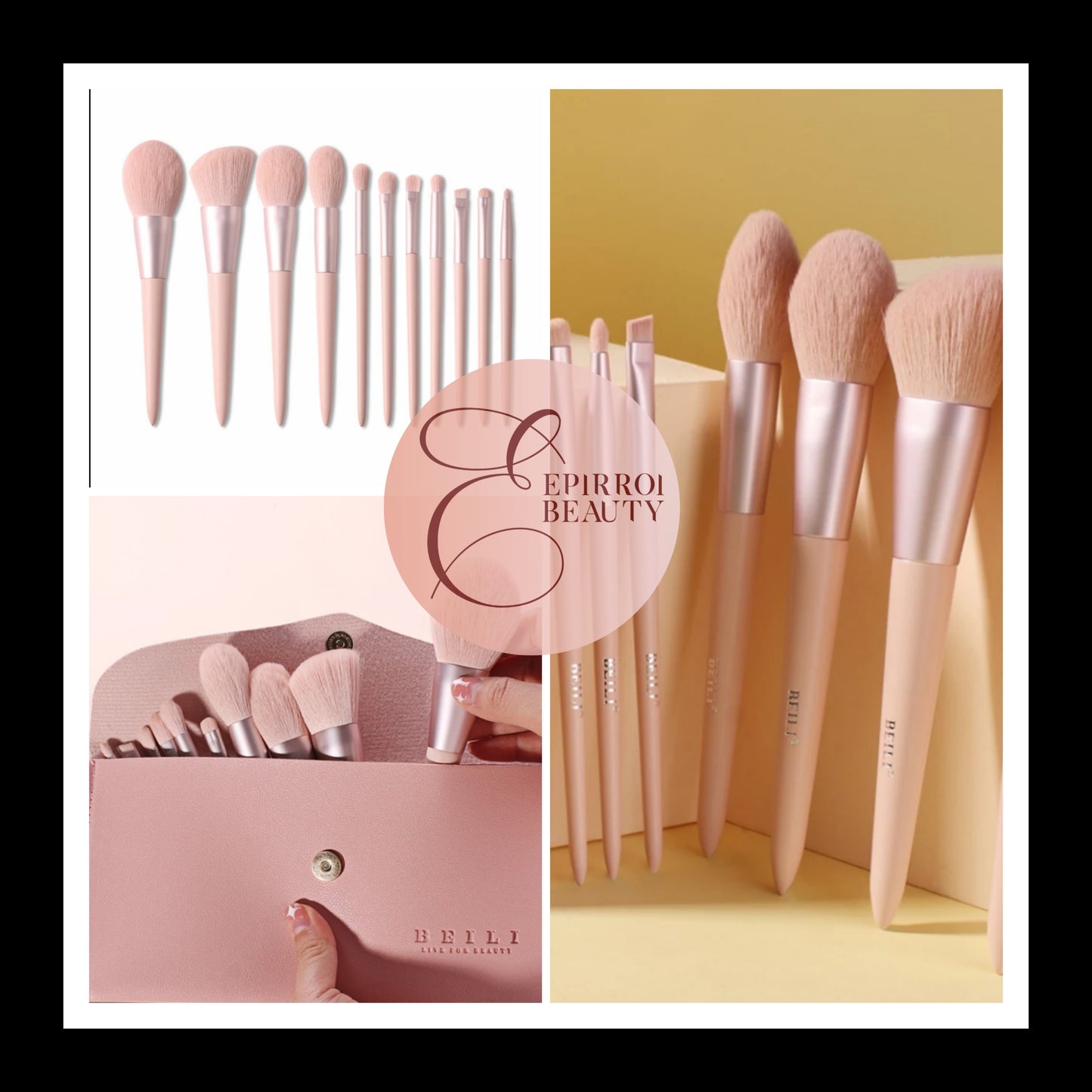 Luxury Brush Collection w/ carrying bag